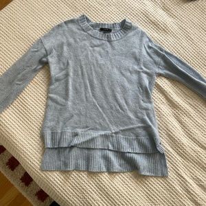 j crew baby blue crew neck sweater